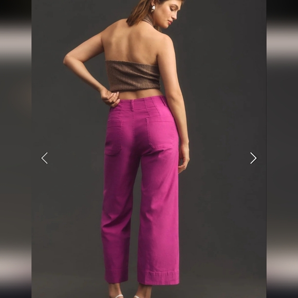 New Anthropologie Maeve The Colette Pink Pant 31 - Picture 9 of 9